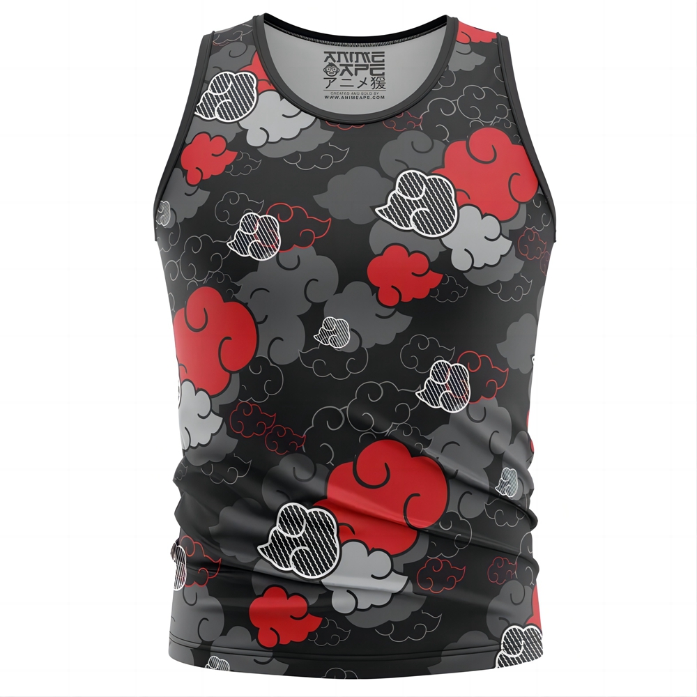 Black Aloha Akatsuki Naruto Tank Top