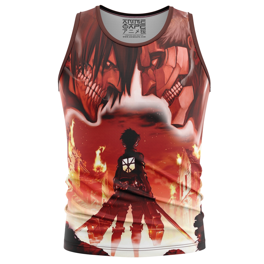 Burning Attack on Titan Tank Top