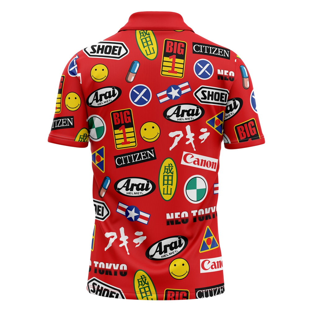 Akira Full Decals Polo Shirt