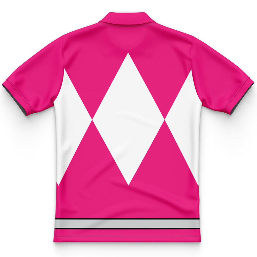 Pink Ranger Mighty Morphin Power Rangers Polo Shirt