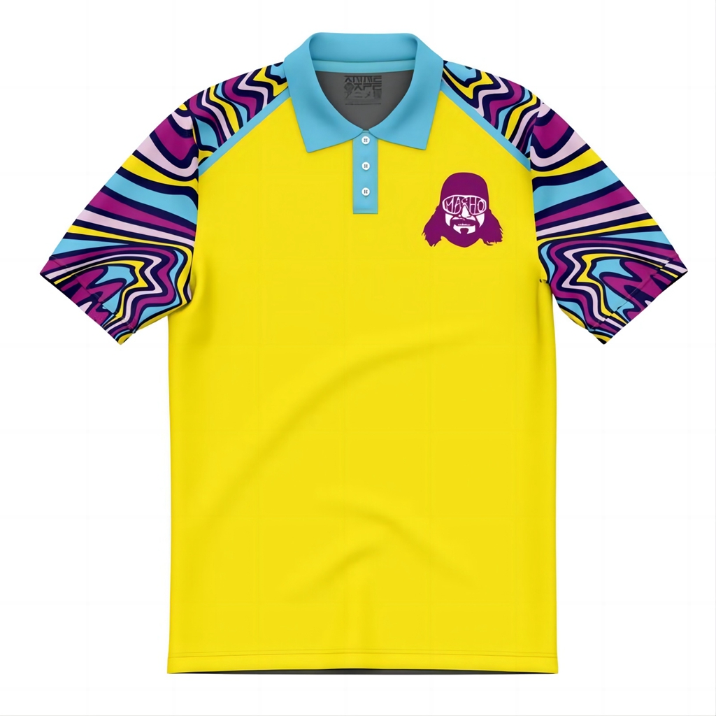 The Cream of the Crop Trippy Randy Savage Pop Culture Polo Shirt