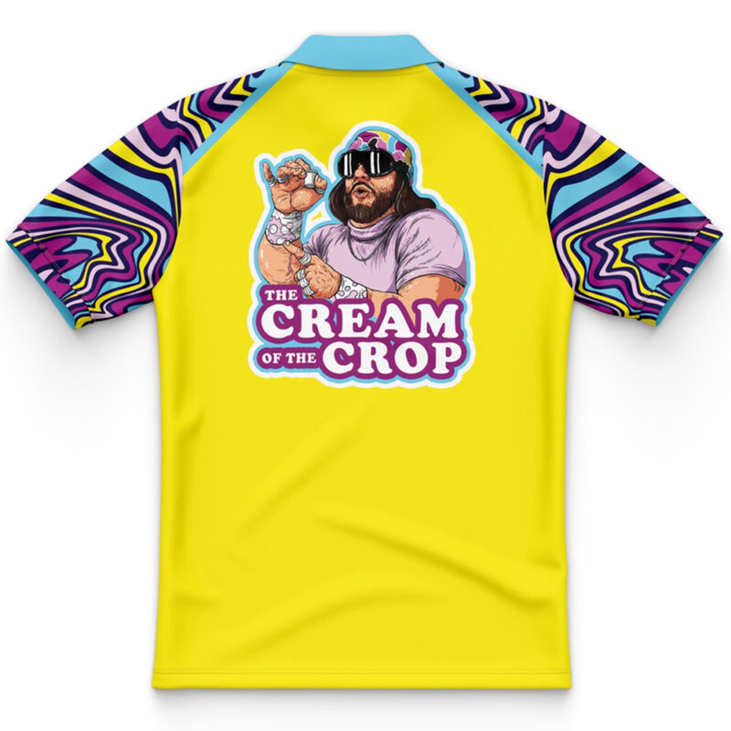 The Cream of the Crop Trippy Randy Savage Pop Culture Polo Shirt