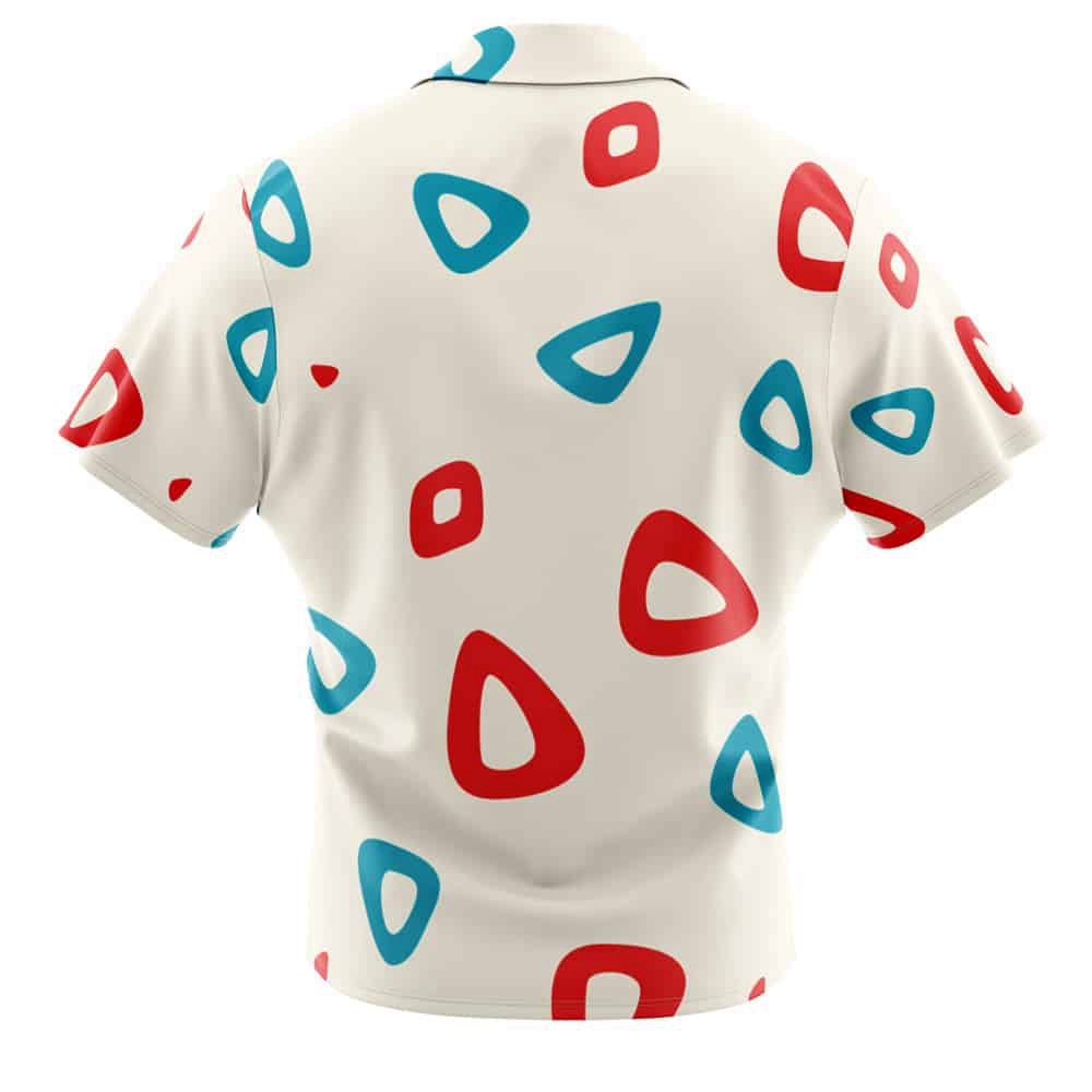 Togepi Pattern Pokemon Button Up Hawaiian Shirt