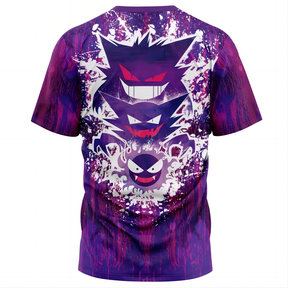 Trippy Ghostly Evolution Ghastly Haunter Gengar Pokemon T-Shirt