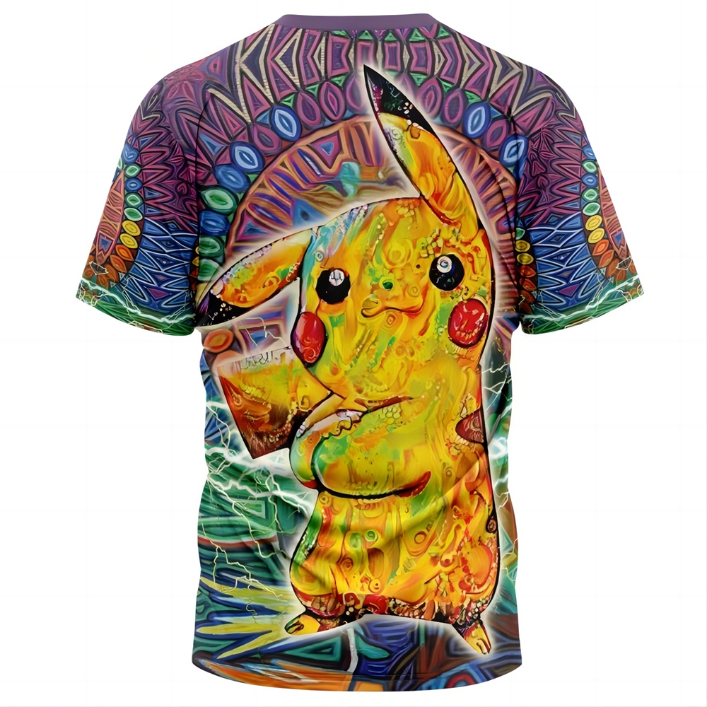 Trippy Pikachu Pokemon T-Shirt