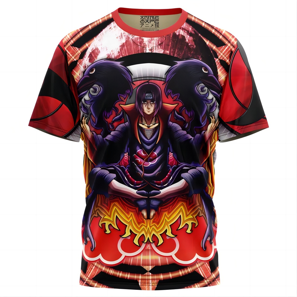 Trippy Meditating Itachi Akatsuki Naruto T-Shirt