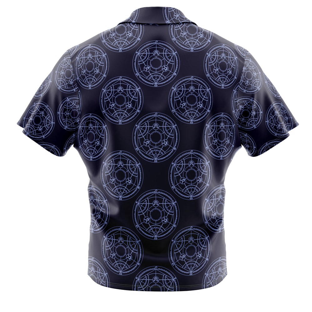 Transmutation Circle Fullmetal Alchemist Button Up Hawaiian Shir