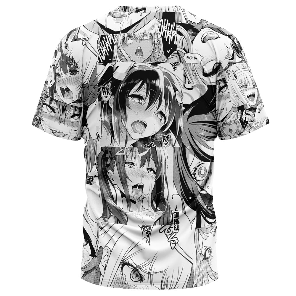 Ahegao Manga Collage T-Shirt