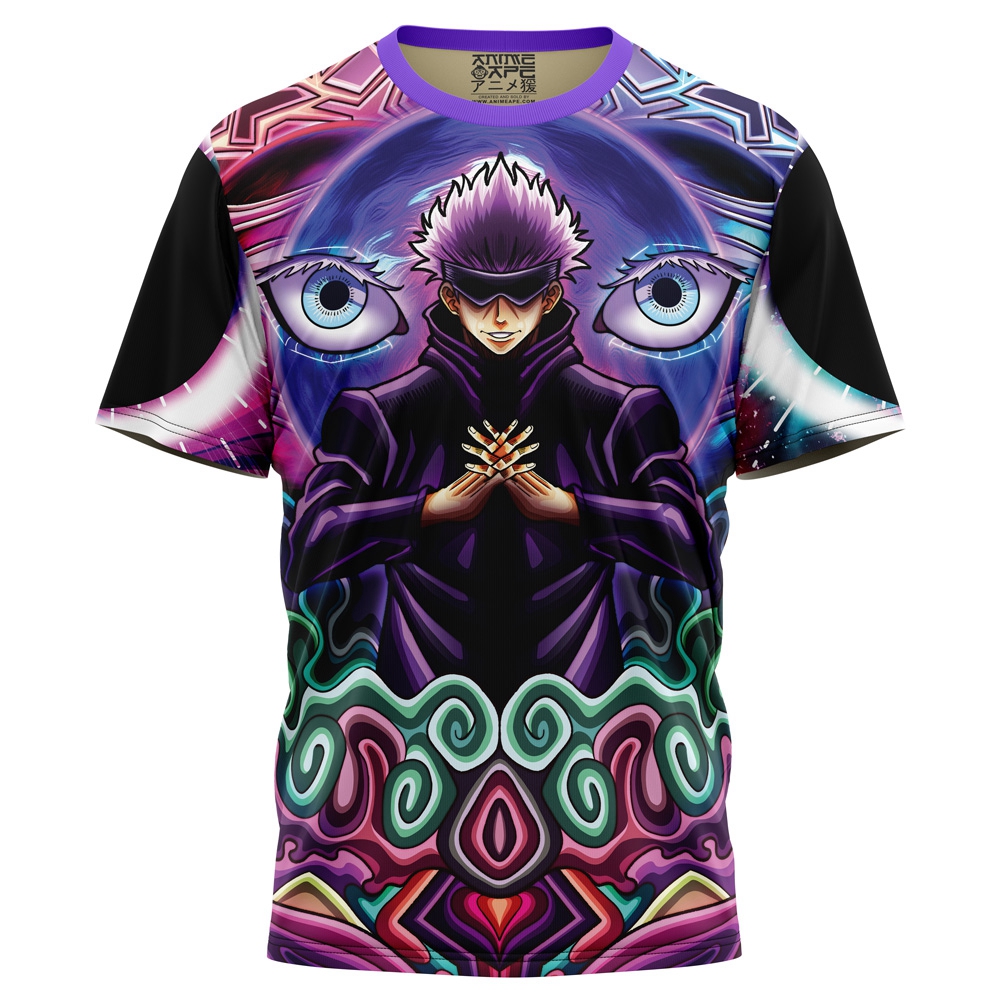 Trippy Gojo Satoru Hollow Purple Jujutsu Kaisen T-Shirt