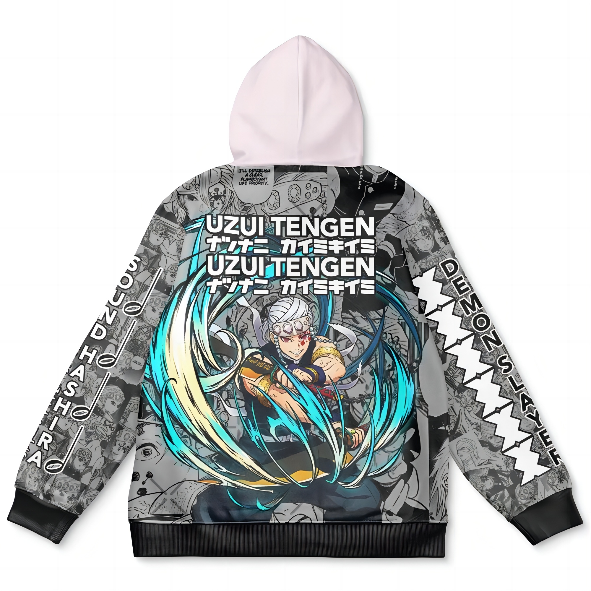 Uzui Tengen Manga Collage Demon Slayer Streetwear Hoodie