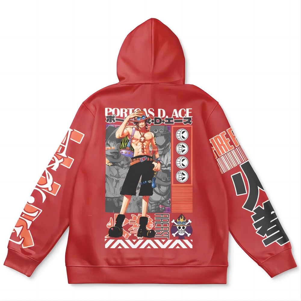 Portgas D. Ace One Piece Streetwear Hoodie