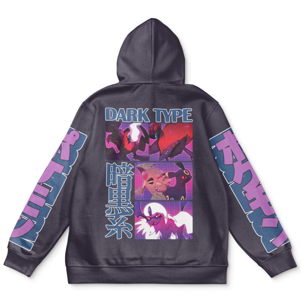 Dark Type Pokemon Streetwear Hoodie