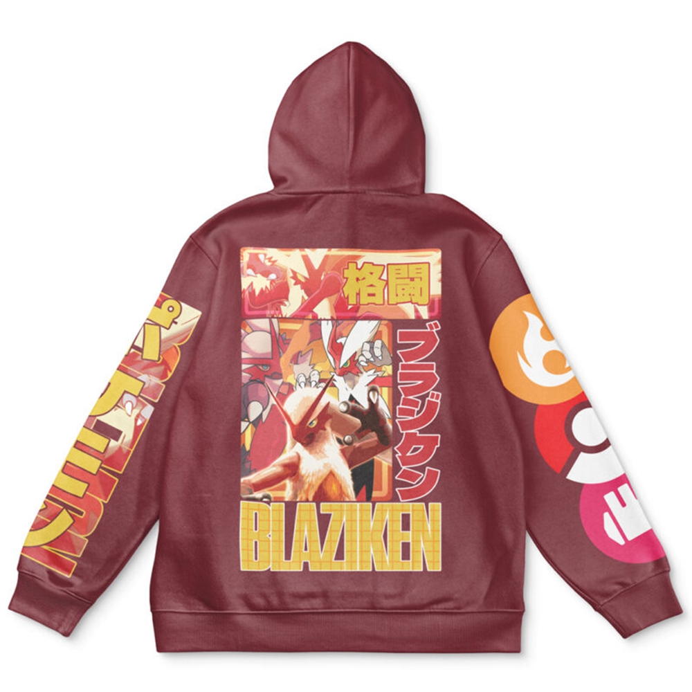 Blaziken Pokemon Streetwear Hoodie