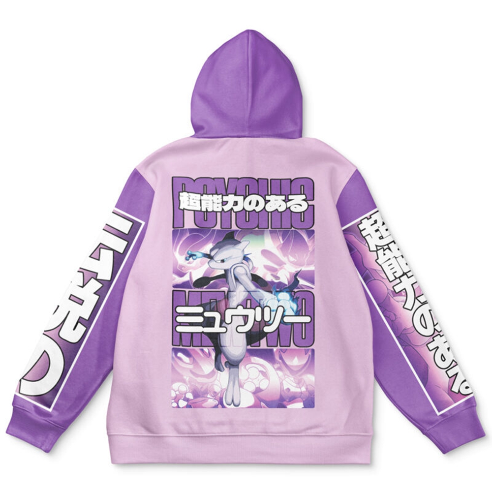 Mewtwo Pokemon Streetwear Hoodie