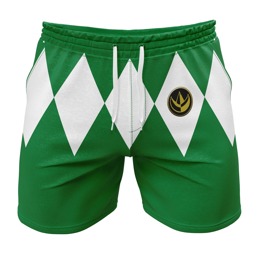 Green Ranger Mighty Morphin Power Rangers Gym Shorts