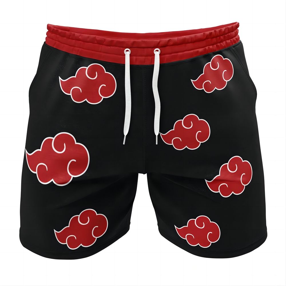 Naruto Akatsuki Gym Shorts