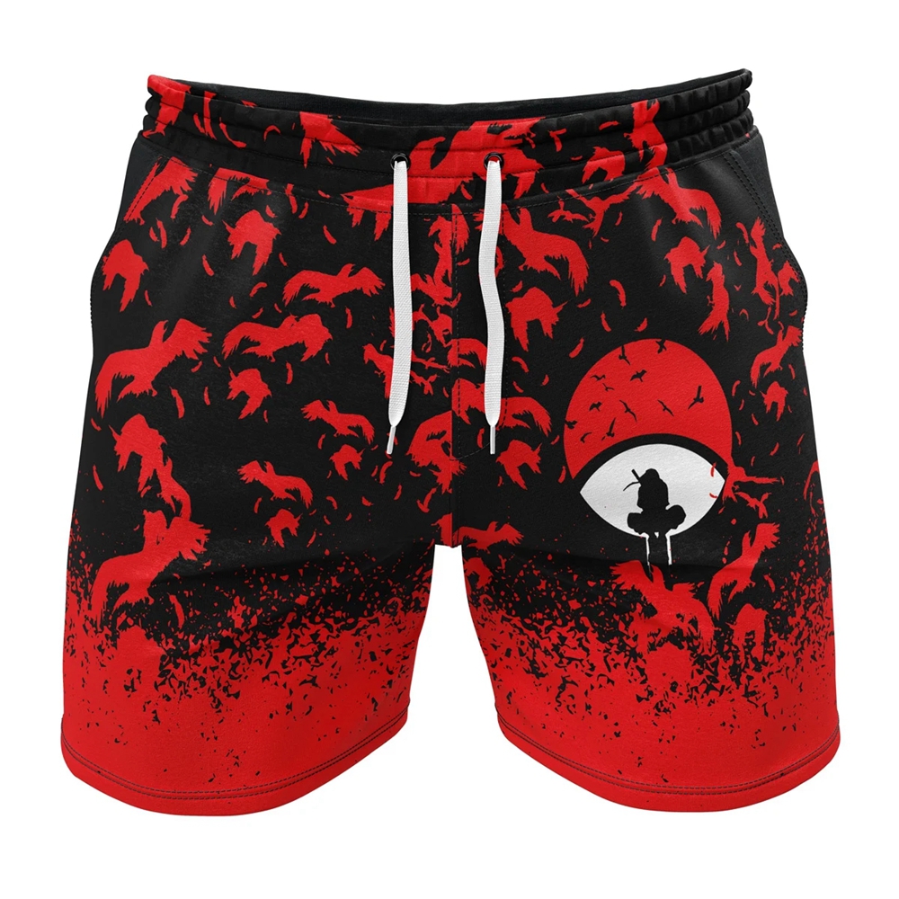 Uchiha Symbol Itachi Naruto Gym Shorts