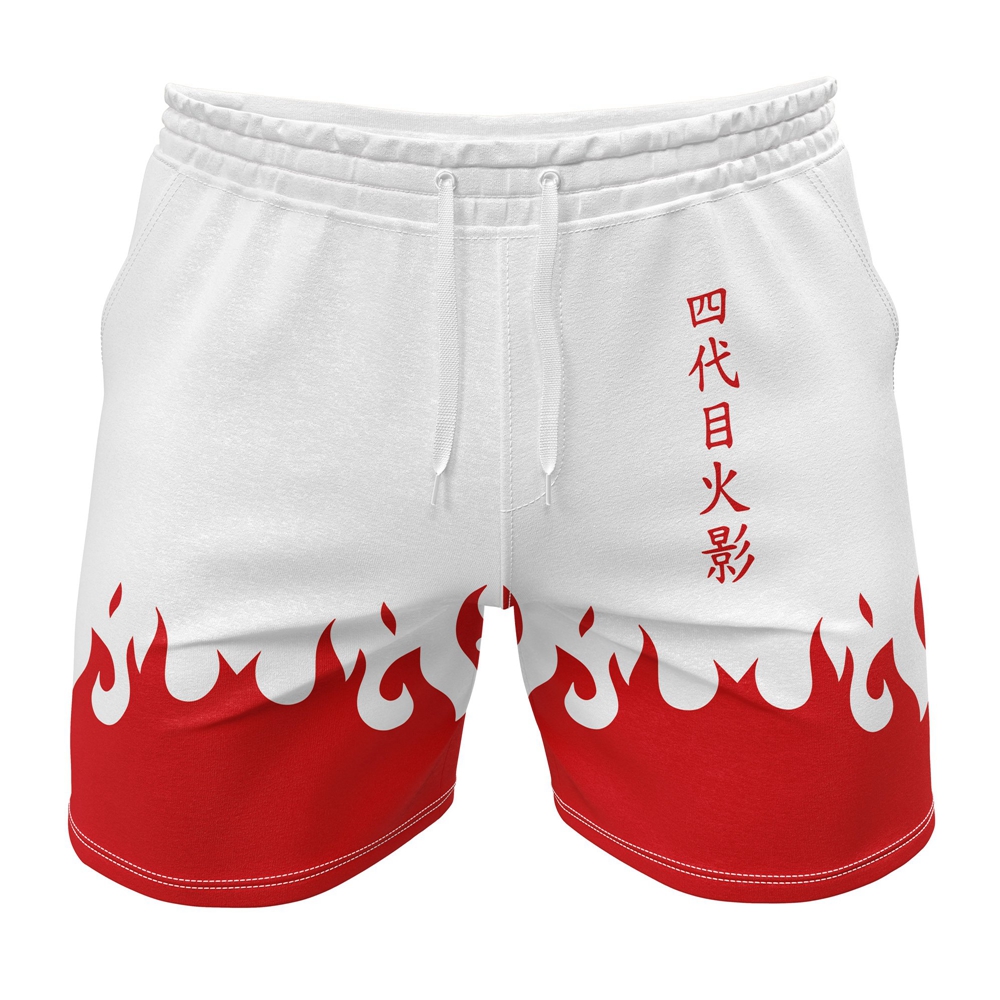 Minato Namikaze 4th Hokage Cloak Naruto Gym Shorts