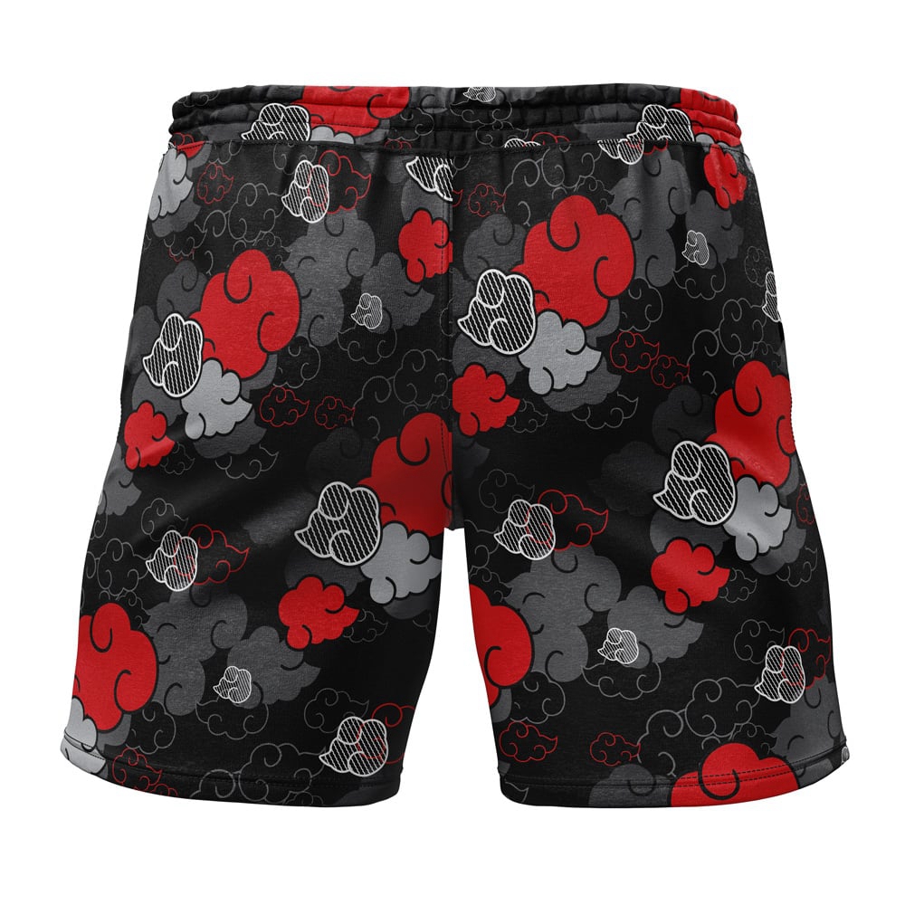 Black Aloha Akatsuki Naruto Gym Shorts