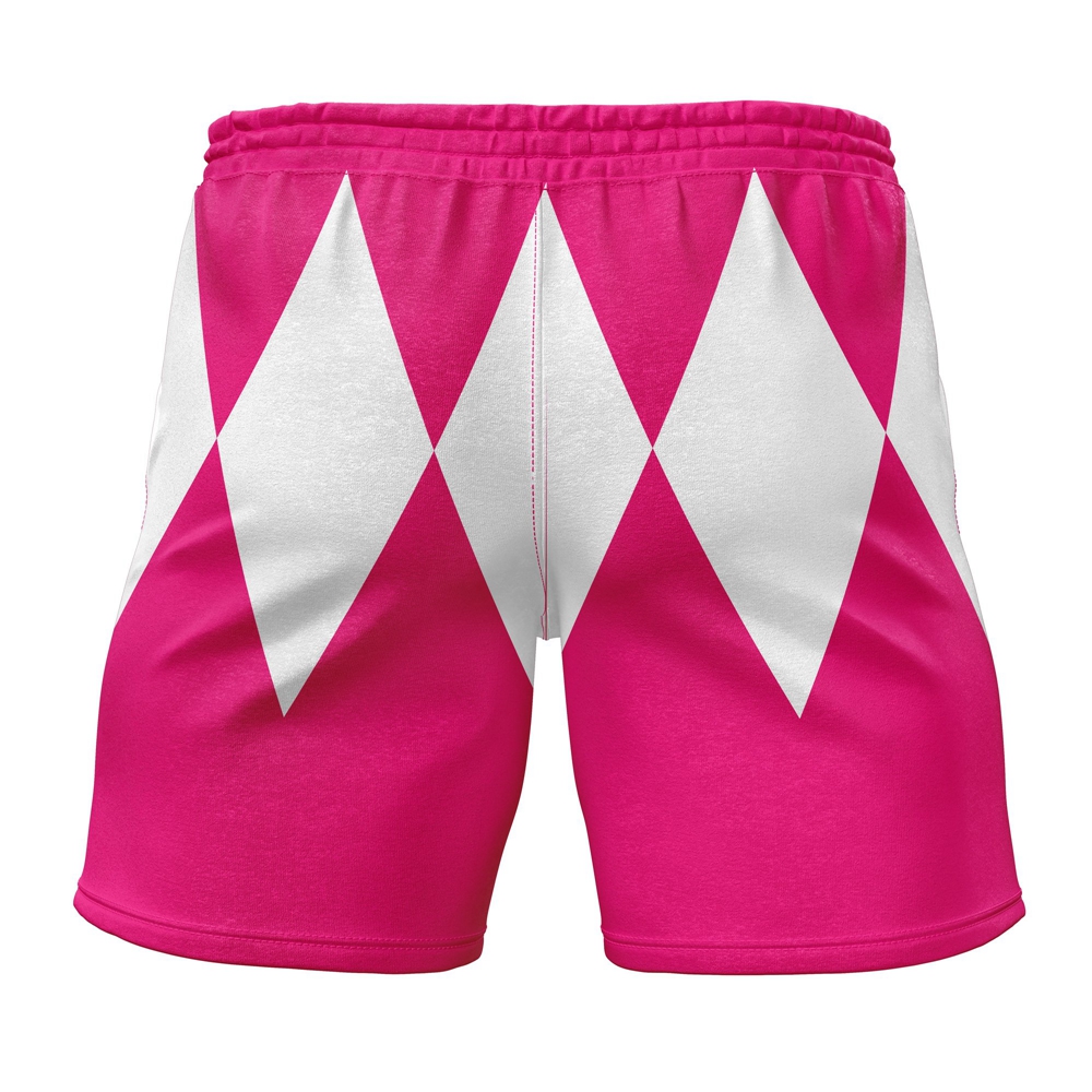 Pink Ranger Mighty Morphin Power Rangers Gym Shorts