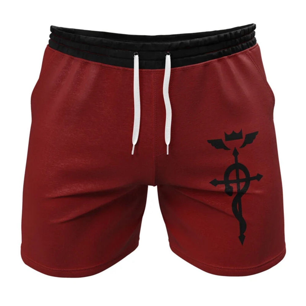 Edward Elric Fullmetal Alchemist Gym Shorts