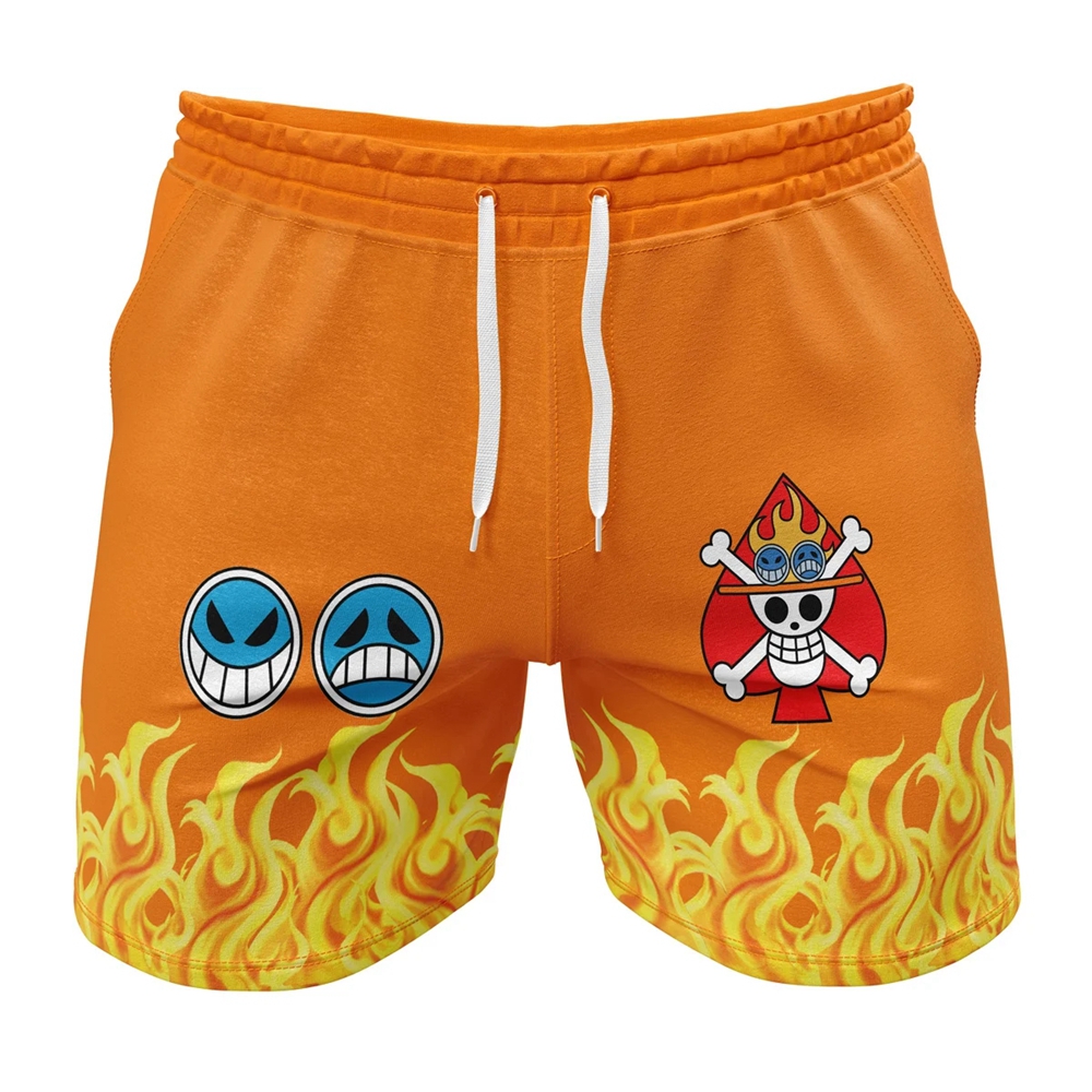 Portgas D. Ace One Piece Gym Shorts