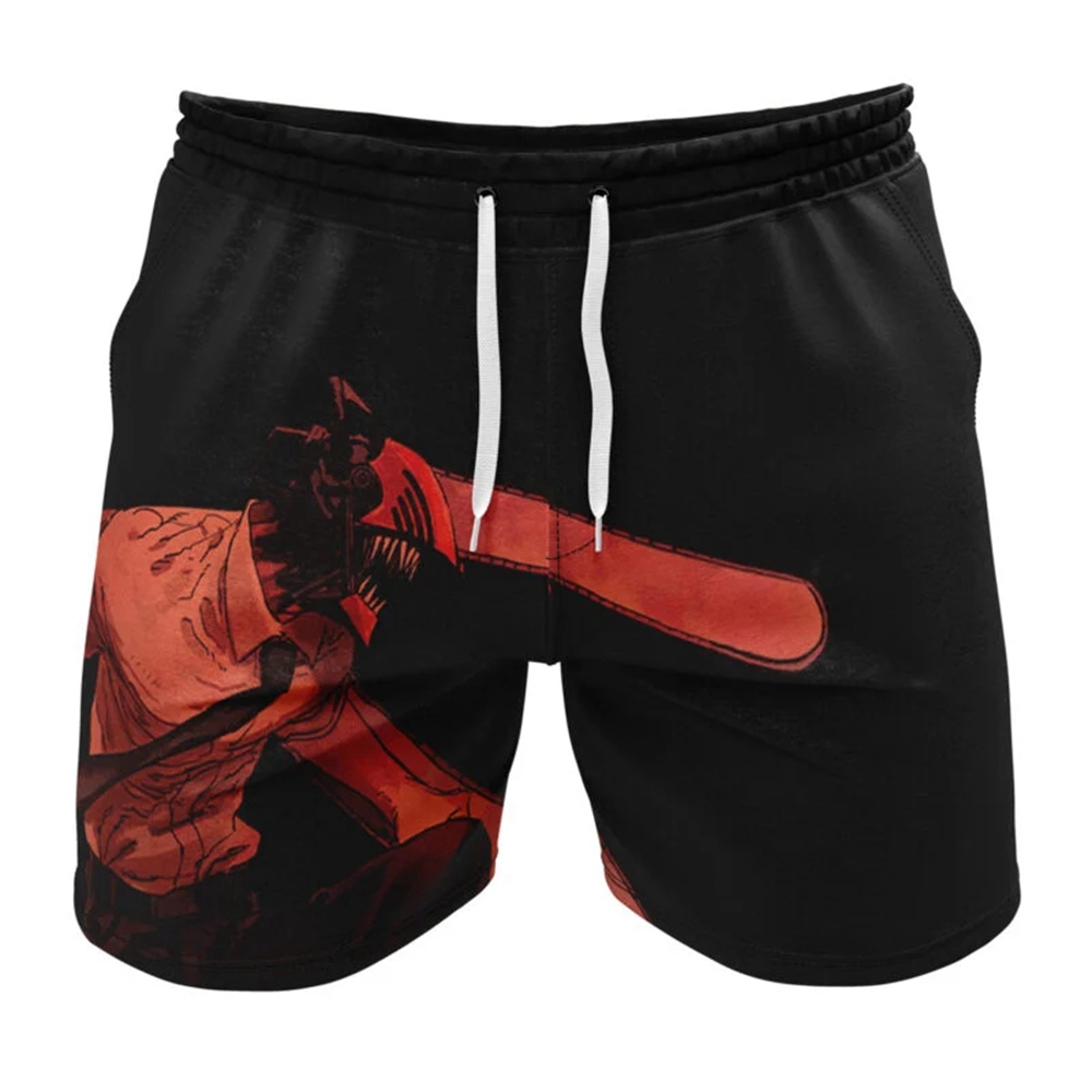 Denji Chainsaw Man Gym Shorts