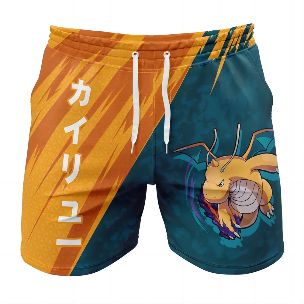 Dragonite Attack Pokemon Gym Shorts