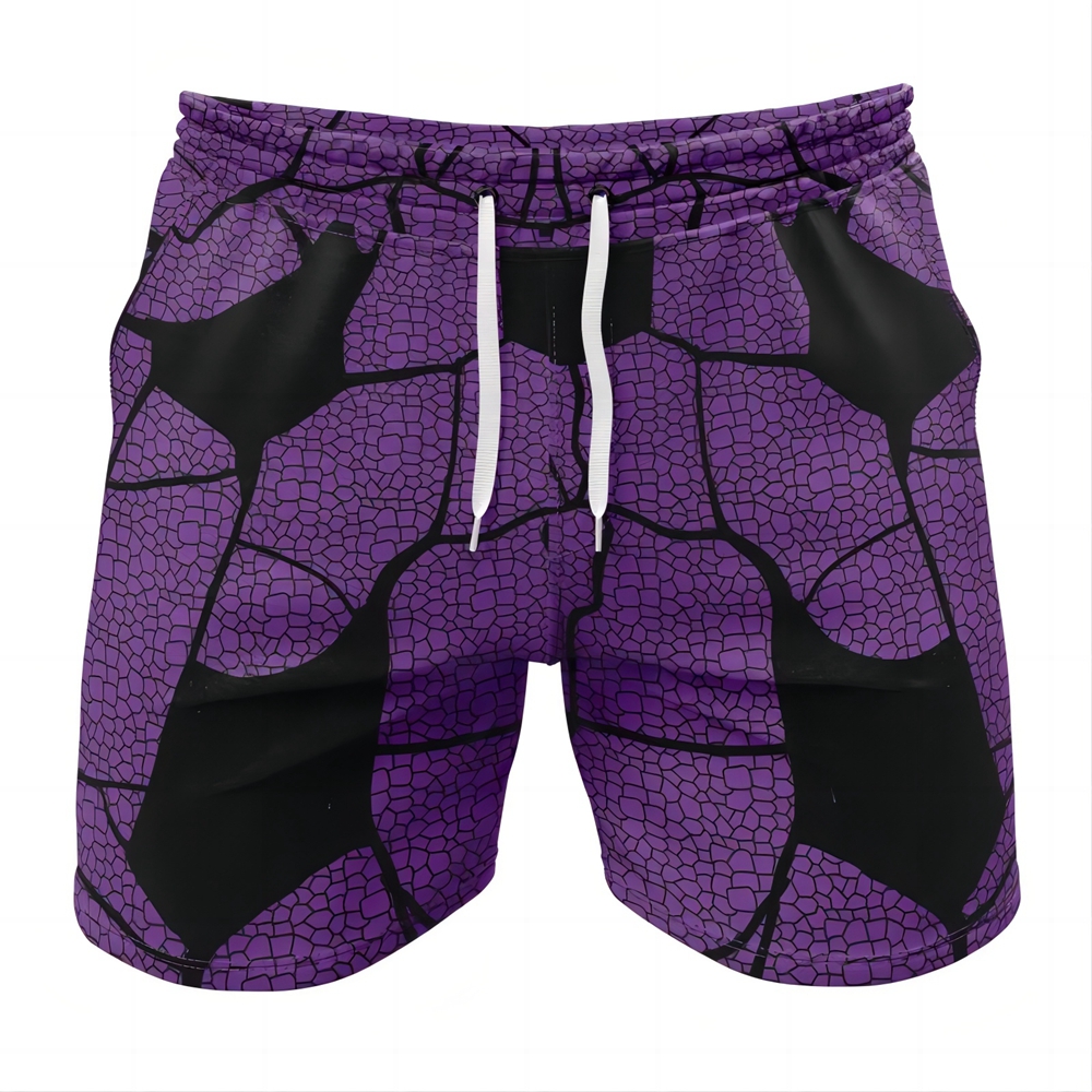 Kokushibo Haori Pattern Demon Slayer Gym Shorts