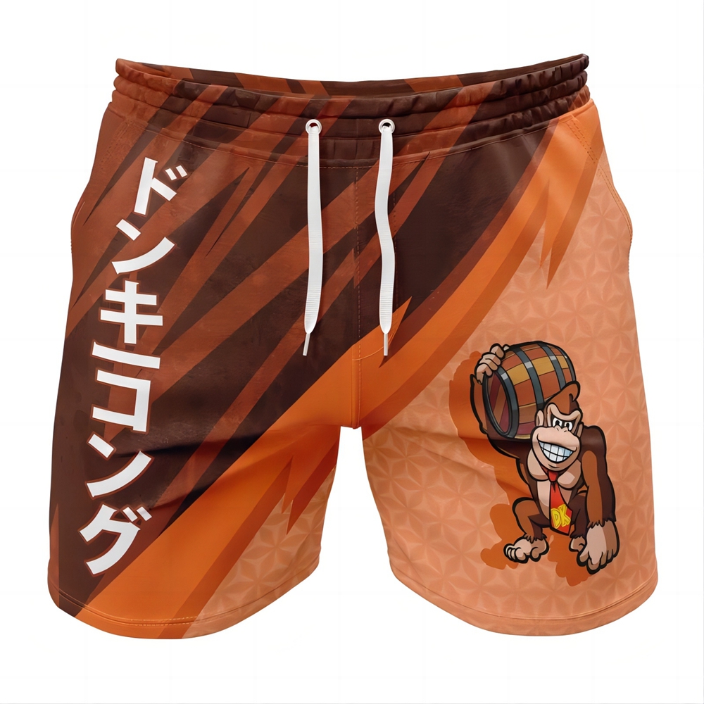 Donkey Kong Super Mario Bros Gym Shorts