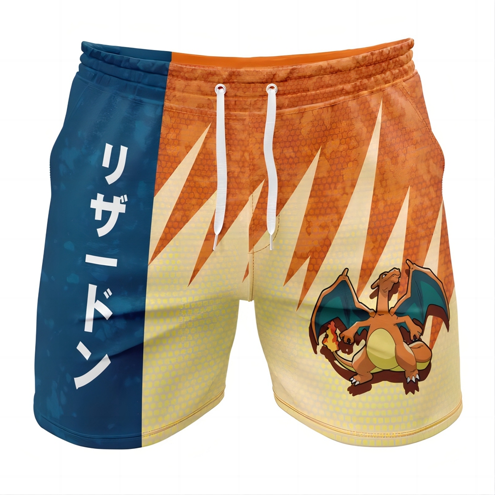 Charizard Classic Pokemon Gym Shorts