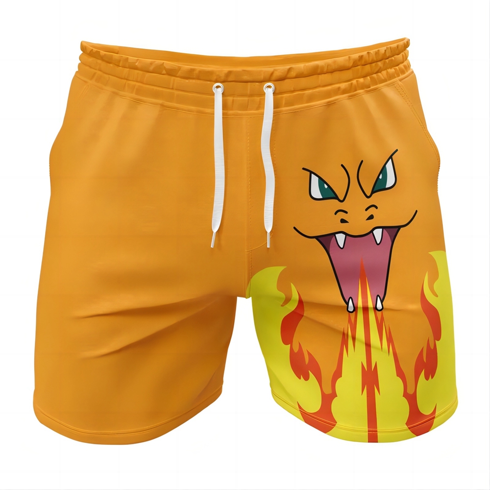 Charizard Face Pokemon Gym Shorts