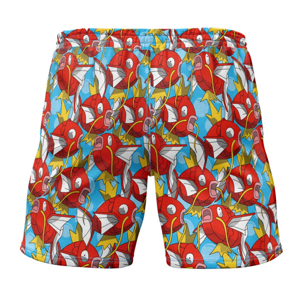 Magikarp Pattern Pokemon Gym Shorts