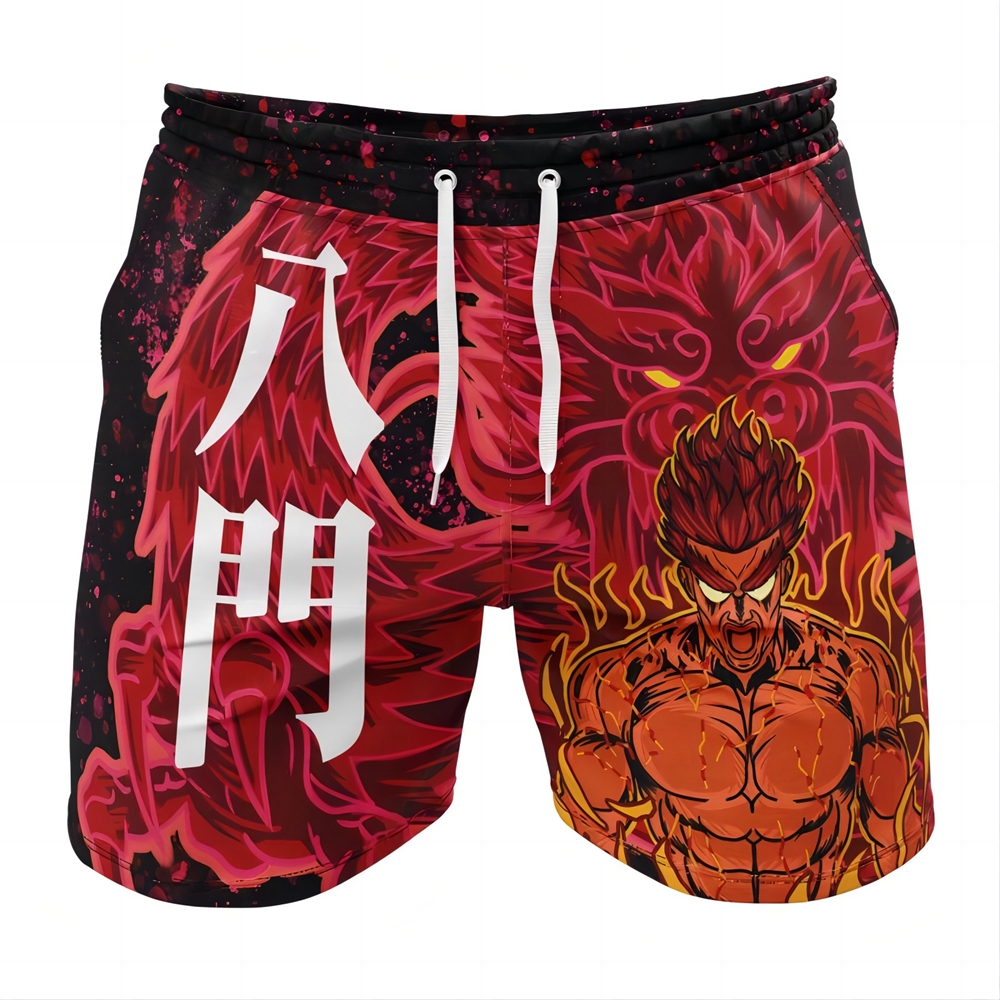 MIght Guy 8th Gate Dragon Naruto Gym Shorts