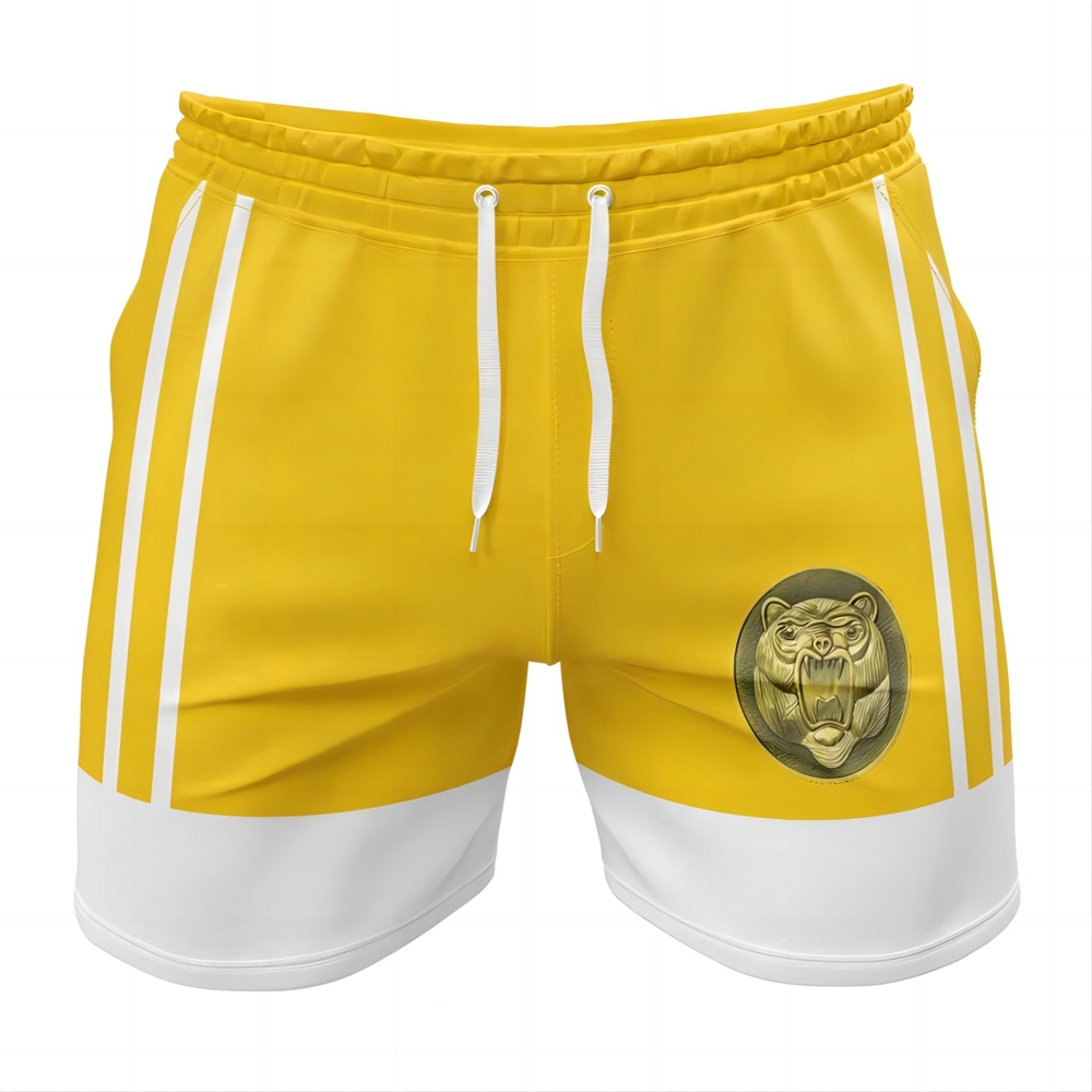 Yellow Ranger Ninjetti Power Rangers Gym Shorts