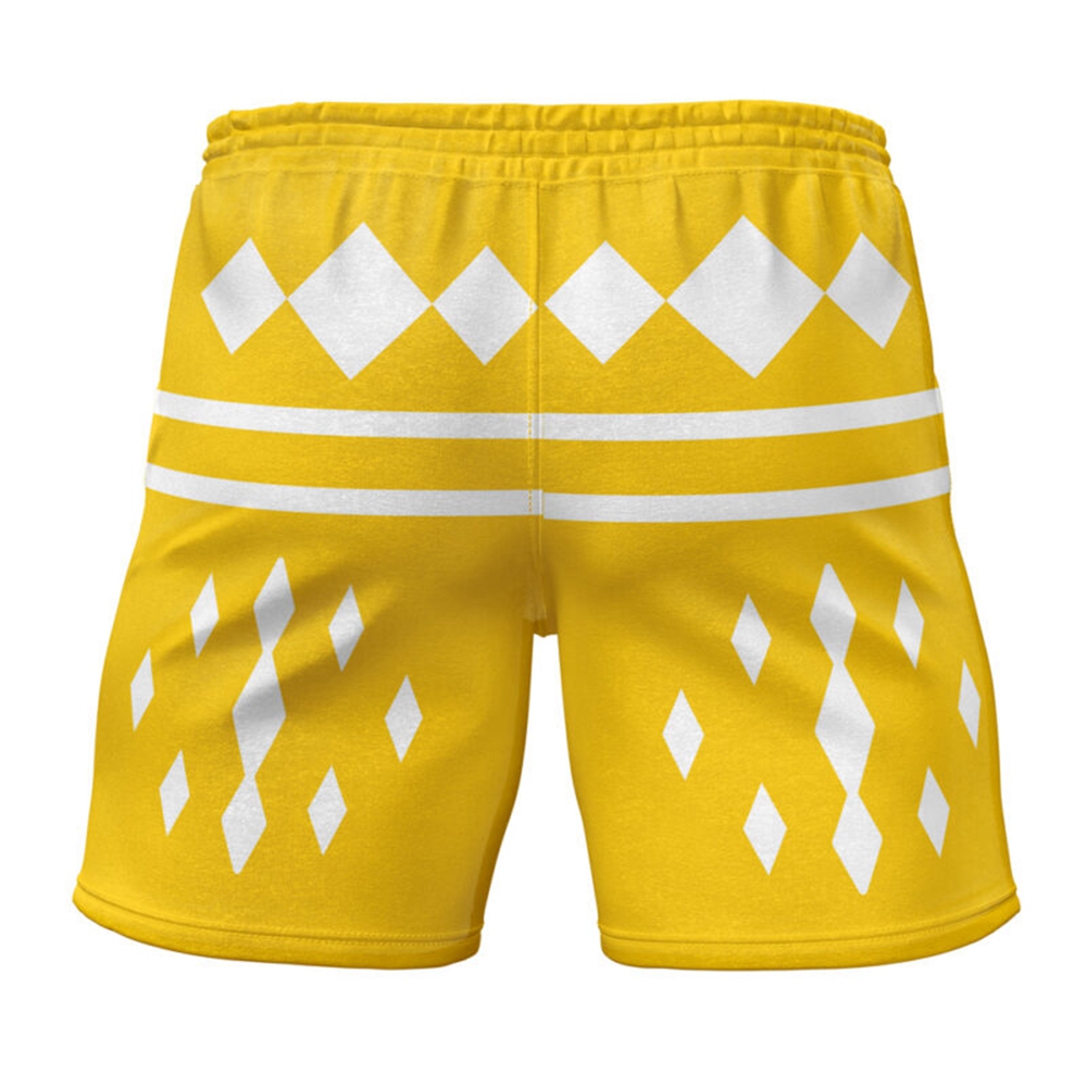 Yellow Ranger Ninjetti Power Rangers Gym Shorts