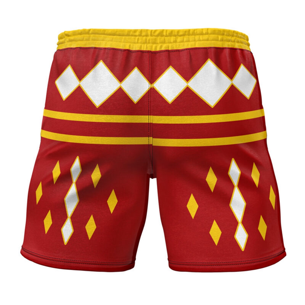 Red Ranger Ninjetti Power Rangers Gym Shorts