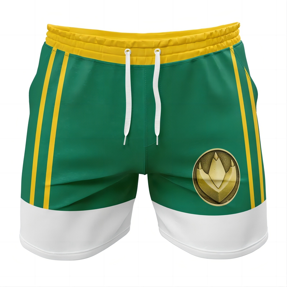 Green Ranger Ninjetti Power Rangers Gym Shorts